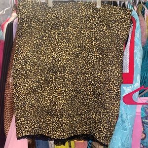 Cheetah Tripp NYC pencil Skirt